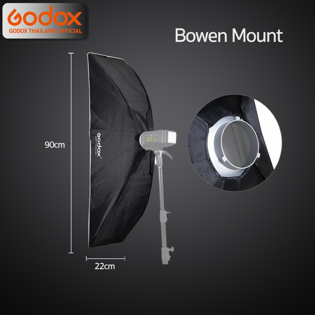Godox Softbox SB-FW 22*90 cm. Quad Assemble Softbox With Grid ( Bowen Mount )