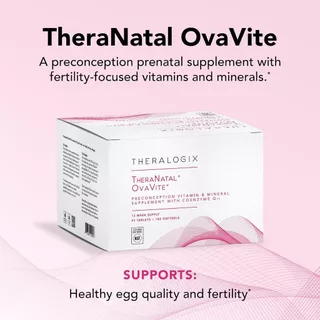Ovavite Theranatal Ovavite วิตามินบำรุงไข่ สำหรับผู้หญิง by Theralogix เตรียมตั้งครรภ์ โฟเลท โฟลิค