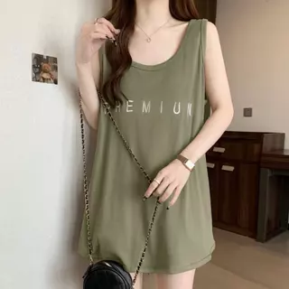 สินค้าใหม่!! New มินิเดรสแขนกุด Oversize สำหรับผู้หญิง ผ้านิ่ม สวมใส่สบาย เหมาะกับอากาศร้อน