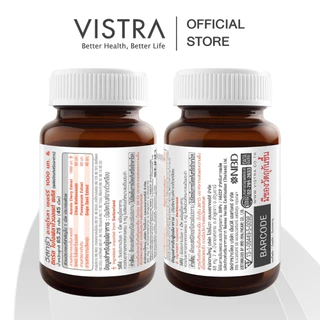 [VISTRA SET REFRESH SKIN] ACEROLA CHERRY 1000MG (45 Tabs) + ASTAXANTHIN ADVANCED 6 MG. Plus CoQ10 (30Cap)