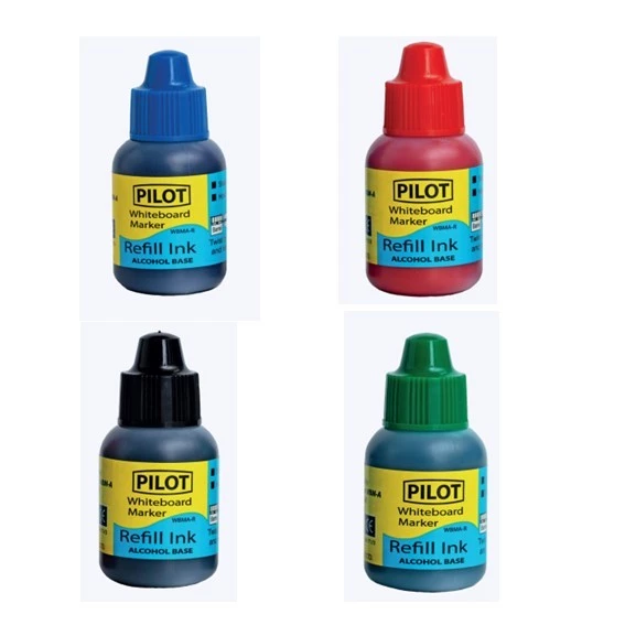 หมึกเติมปากกาไวท์บอร์ด Pilot ไร้กลิ่น 27cc. รุ่น WBMA-R (ราคาต่อ 1 ขวด)
