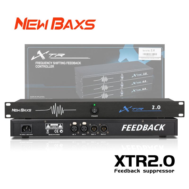 Newbaxs XTR2.0 ข้อเสนอแนะป้องกันเสียงหอนไมโครโฟนป้องกันการรบกวนป้องกันเสียงรบกวนโปรเซสเซอร์เสียงอุปก