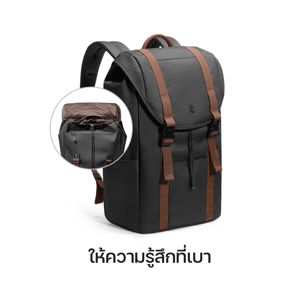 Tomtoc VintPack-TA1 กระเป๋าเป้ กระเป๋าสะพายหลัง สำหรับ โน๊ตบุ๊ค Laptop MacBook ขนาด 17L 22L