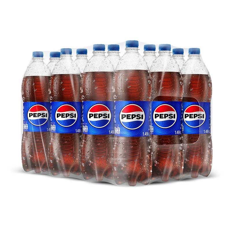 Pepsi เป๊ปซี่ น้ำอัดลม รสออริจินัล ขนาด 1.49 ลิตร x 12 ขวด