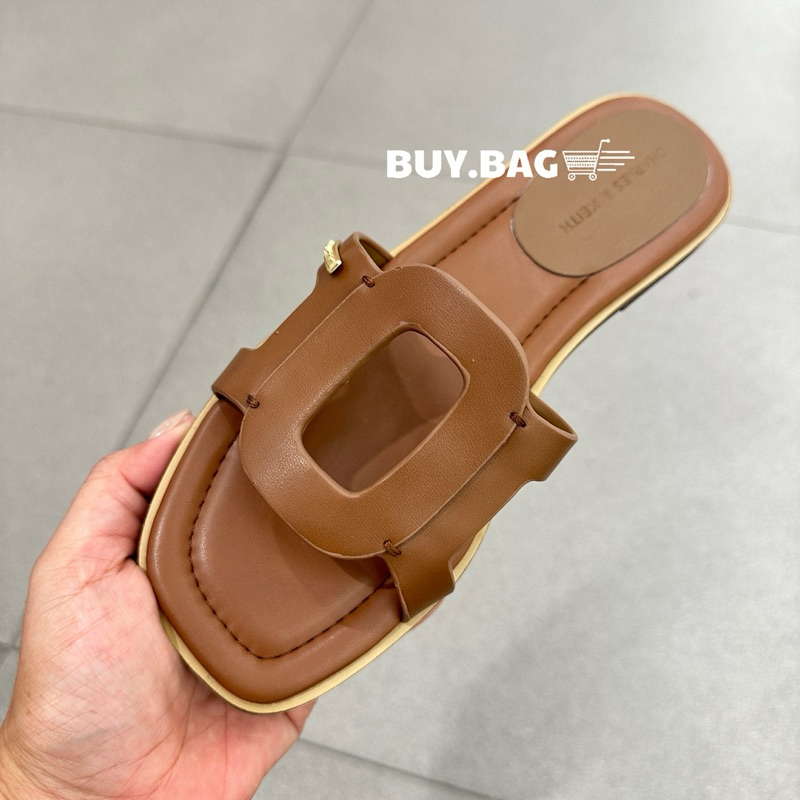 CHARLES & KEITH :   ( มีโค้ดลด30% ) CK1-70060631 รองเท้าแตะ