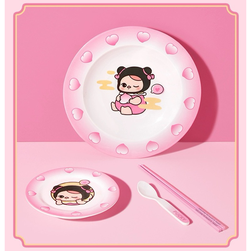 พร้อมส่ง Pucky set จานชาม ของใหม่ แท้ 💯