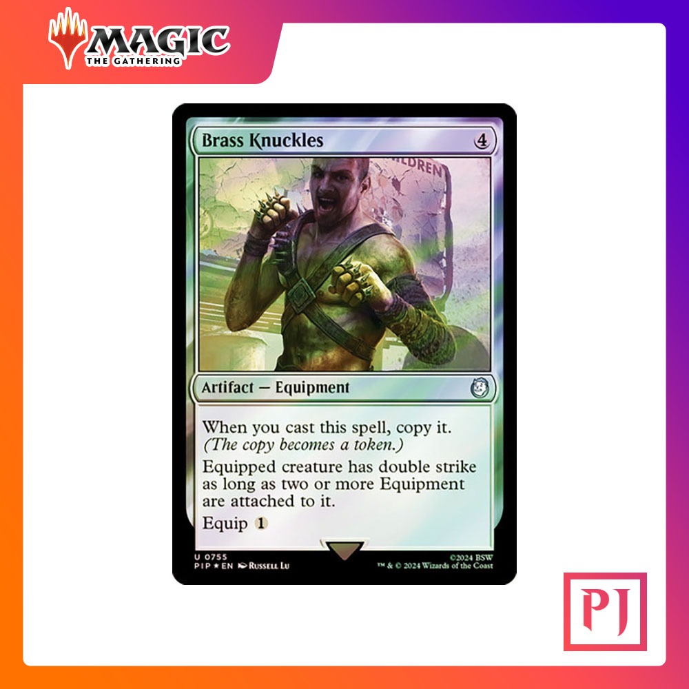 [MTG] Brass Knuckles (Surge Foil) [PIP] [ARTIFACT] [UNCOM] [FOIL] [ENG] (Magic the Gathering)