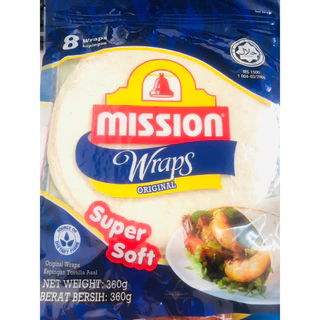 แผ่นตอติญ่าออริจินอล mission wrapพร้อมทาน(สีน้ำเงิน)