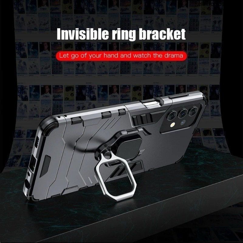 เคสกันกระแทกติดแหวนใช้สำหรับ OPPO A5/A5Pro/A3X/A3Pro/A60/A57/A77/A77S/A17/A17K/A18/A38/A58/A78/A98