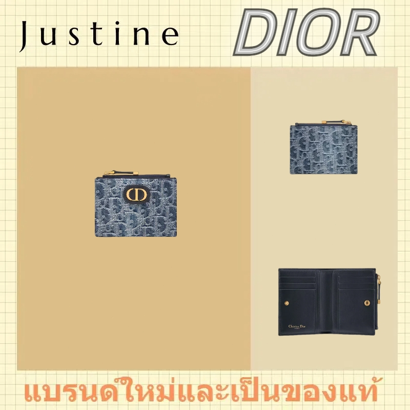 กระเป๋าสตางค์ Dior 30 Montaigne Dahlia ใหม่และแท้