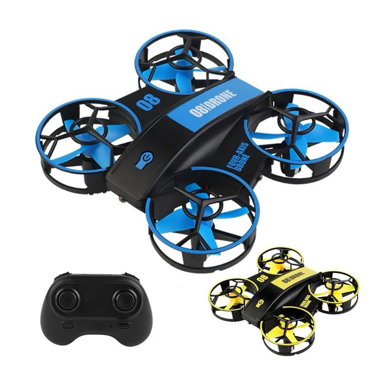 โดรนจิ๋วบังคับวิทยุRH-821 08/DRONE ระบบ4CH2.4GHz(ไม่มีกล้อง)มีไฟบินล็อคความสูง แบตเตอรี่ชาร์จอุปกรณ์พร้อมเล่น