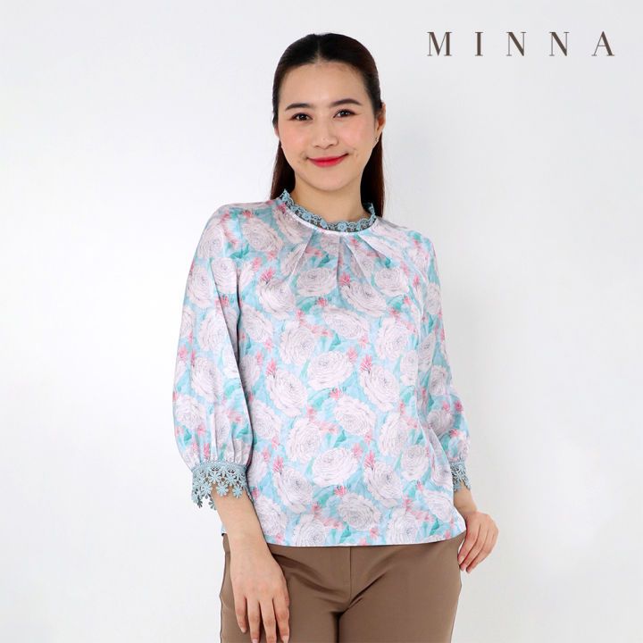 MINNA เสื้อเบลาส์ LOVELY BLOUSE SET W9B925