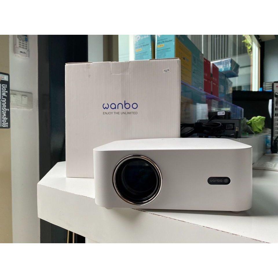 โปรเจคเตอร์ Wanbo Projector X2 Pro White สินค้ามือสองมีประกันร้าน 1 เดือน