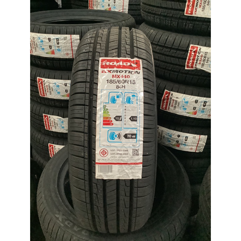 185/60R15 รุ่นMX440 ยี่ห้อROADX ยางรถยนต์ ( จำนวน1เส้น )ปี24