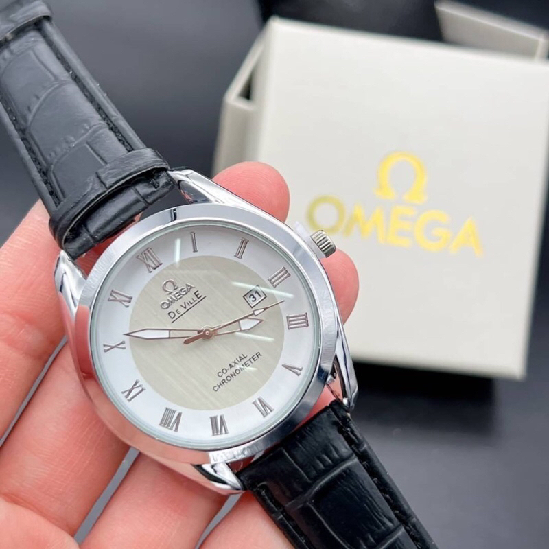 นาฬิกาแฟชั่นสายหนัง omega