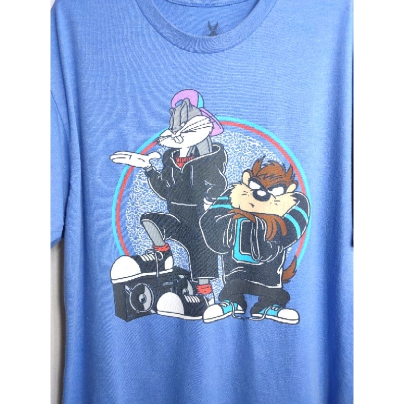 เสื้อยืด มือสอง ลายการ์ตูน Looney Tunes อก 44 ยาว 29