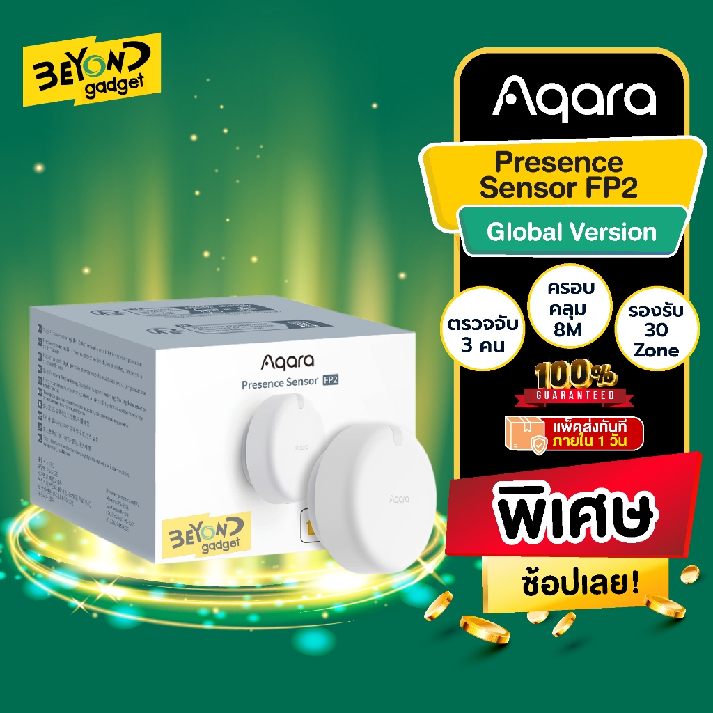 ตัวตึง❗️ Aqara Presence Sensor FP2  เซ็นเซอร์ ตรวจจับ Smart Home เซนเซอร์ บ้านอัจฉริยะ Motion Smart 
