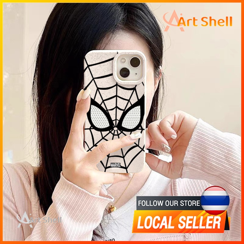 ส่งจากไทยเคส iphone 7P 8P 11 13 14 Pro Max กล้องป้องกันมิตรกับสิ่งแวดล้อมกันกระแทกดอก เดอร์แมน