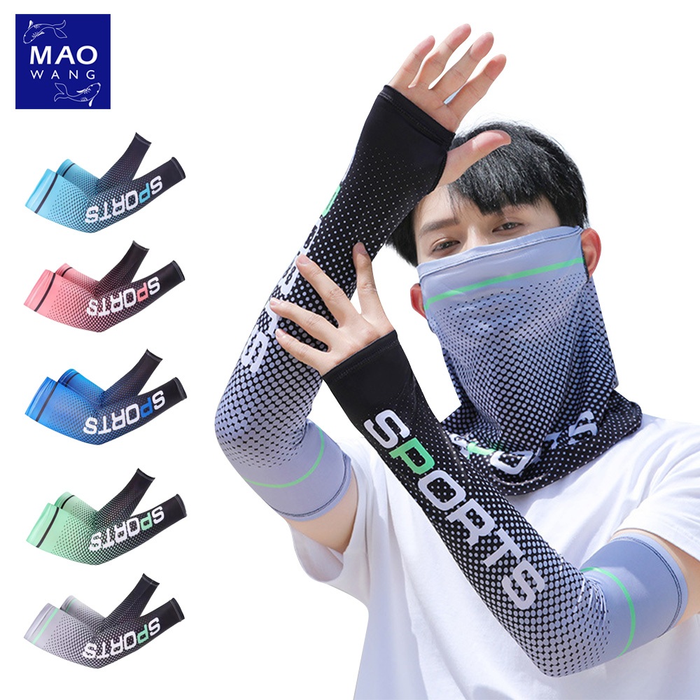 MAO ผ้าบัฟ ปลอกแขน กันแดด สำหรับทำงานกลางแจ้ง ขี่จักรยานยนต์ ใส่ได้ทั้งผู้หญิงและผู้ชาย