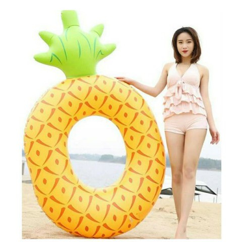 Sainteve ห่วงยางเป่าลม สับปะรด 168x107cm.A0875