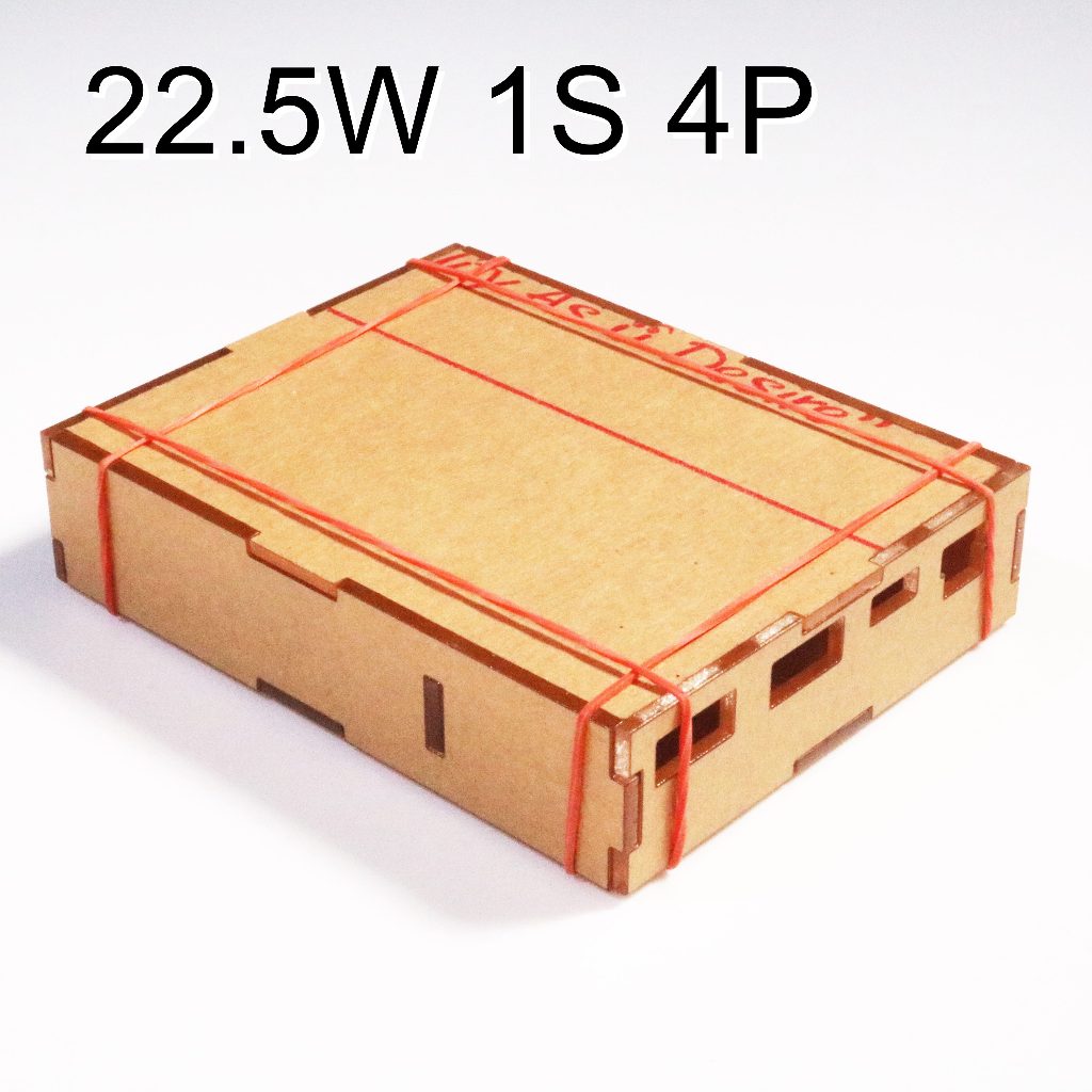 กล่องอะคริลิค DIY 18650 1S 4P/8P กล่องLi-PO 1260100 - USB 5V 4.5A 22.5W  (เฉพาะกล่องอะคริลิค ไม่รวมแบตเตอรี่และโมดูล USB