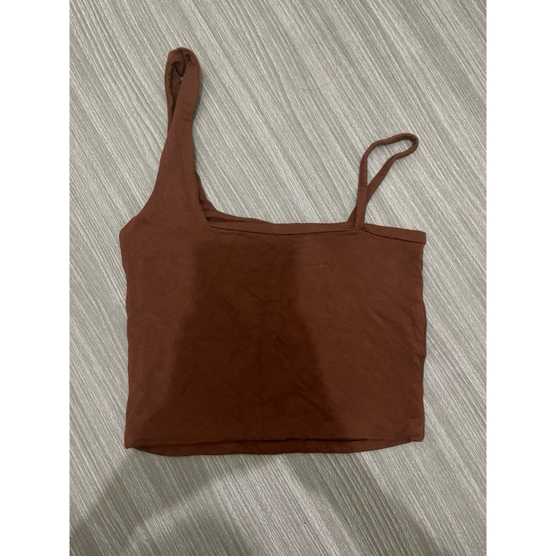 เสื้อสายเดี่ยวสีน้ำตาล atipashop