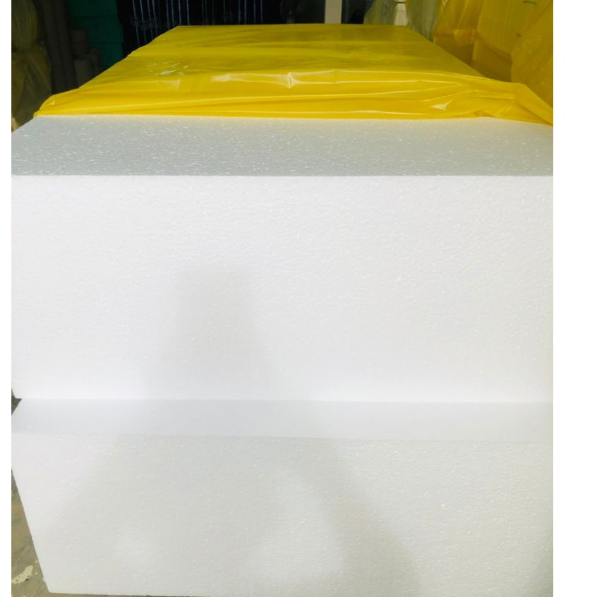 โฟมแผ่น หนา 8 นิ้ว EPS Foam เกรดลามไฟ (P Grade) ขนาด 60cmx120cm  (หนาแน่น 0.65 ปอนด์) ราคาถูก จากโรง