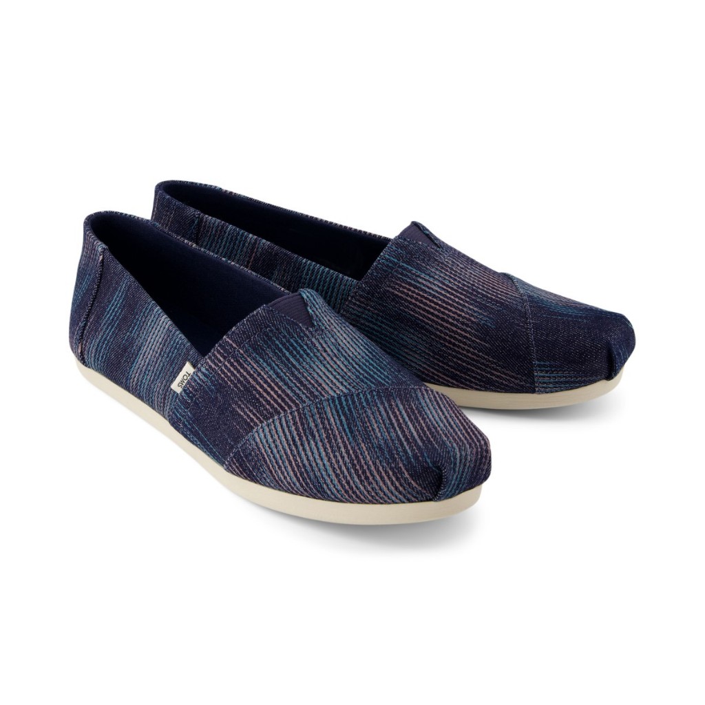 TOMS รองเท้าลำลองผู้หญิง สลิปออน รุ่น Alpargata Cloudbound Navy Novelty Denim (CD) รองเท้าลิขสิทธิ์แท้ ราคา ถูกที่สุด ดีลบีเคเค แกลเลอรีภาพที่ 3