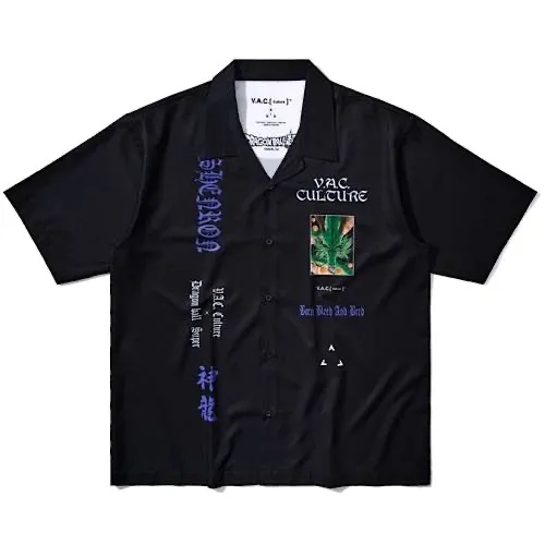 Culture x Dragonball God of Dragon Bowling Shirt #789