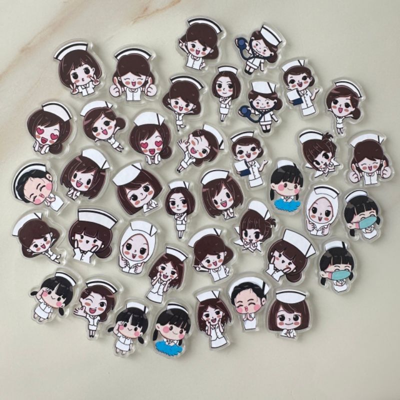 ตัวการ์ตูนพยาบาล แพ็ค 50/100 ชิ้น ตัวการ์ตูนผู้ช่วยพยาบาล ราคาถูกสุด