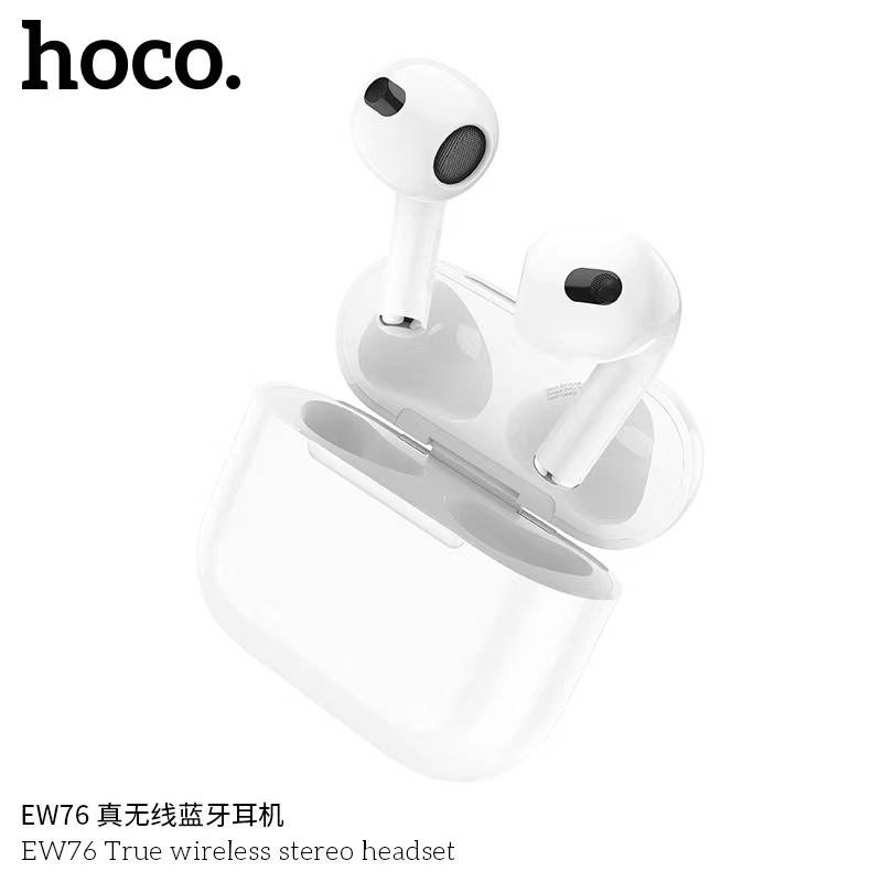 Hoco EW76 TWS ชุดหูฟังบลูทูธไร้สาย True Bluetooth 5.4 หูฟังพร้อมไมโครโฟนหูฟัง พร้อมสายชาร์จ USB C