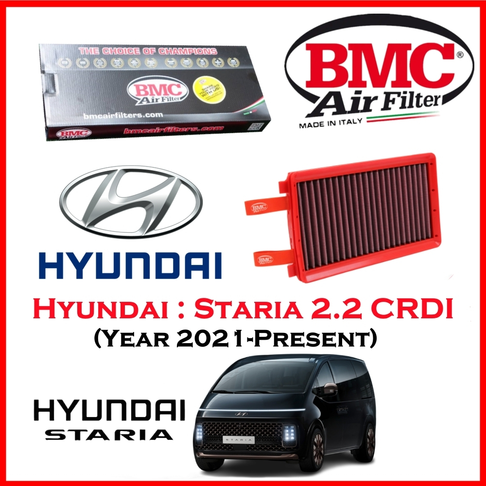 BMC Airfilters® (ITALY)🇮🇹 Air Filters กรองอากาศแต่ง Hyundai : Staria 2.2 CRDI (ปี 2021-ปัจจุบัน)