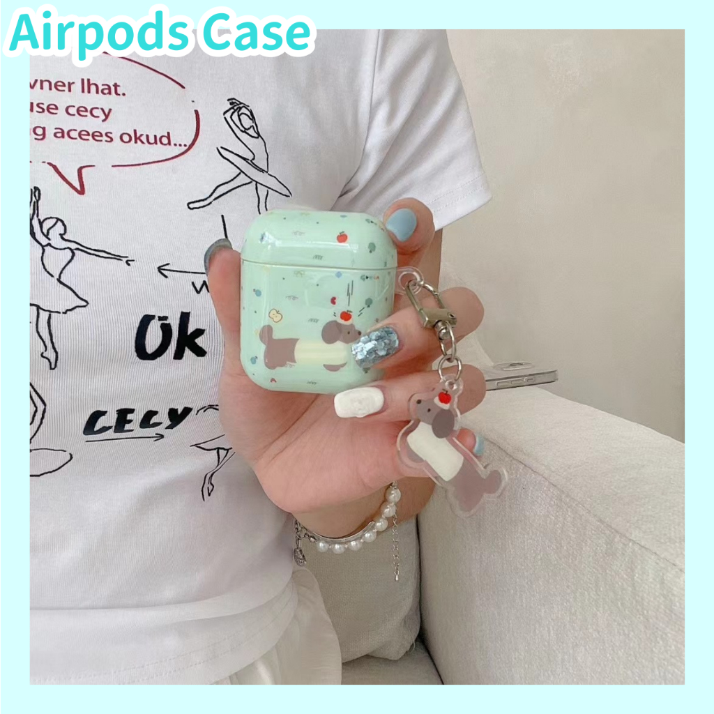 สินค้าใหม่✨เคส สำหรับ Airpods 3 เคสหูฟัง AirPods 1/2/3/Pro/Pro2 เคสป้องกันการหล่น แฟชั่น น่ารัก ลูกสุนัข พร้อมจี้ case