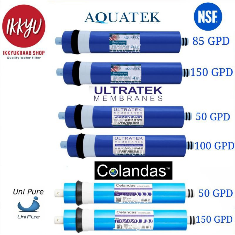 ไส้กรอง  RO 50-150 GPD ไส้กรองเมมเบรน 1 ชิ้น
