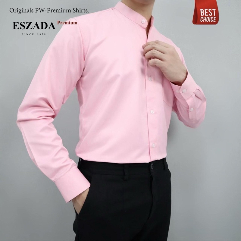 เสื้อเชิ้ตแขนยาวคอจีนผ้าพิเศษ ภายนอกเงาภายในนุ่ม(SL13) The Best Premium Shirts Korean Silk Limited Edition