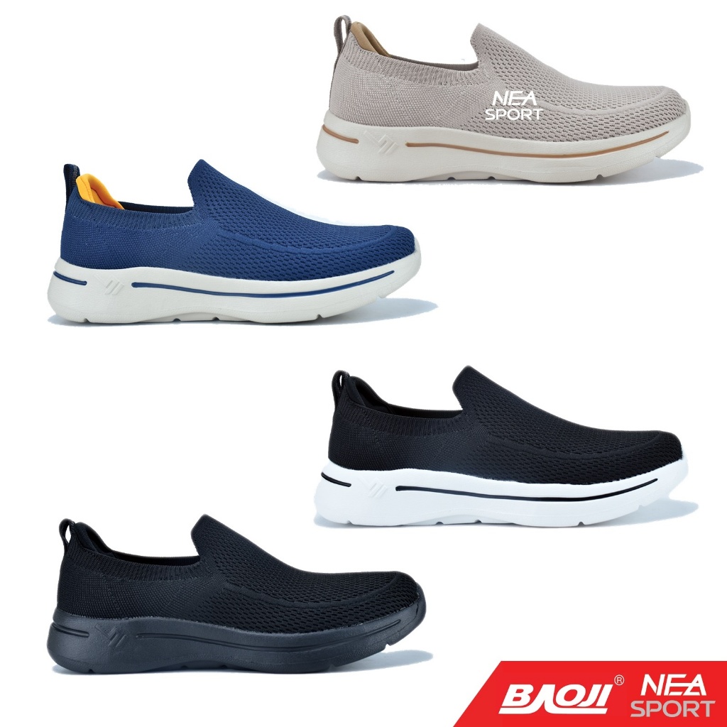 [ลด30% เก็บโค้ด 2509FASHDD] Baoji 888 Go Walk Slip-on [M] NEA รองเท้าผ้าใบ บาโอจิ แท้ ผู้ชาย