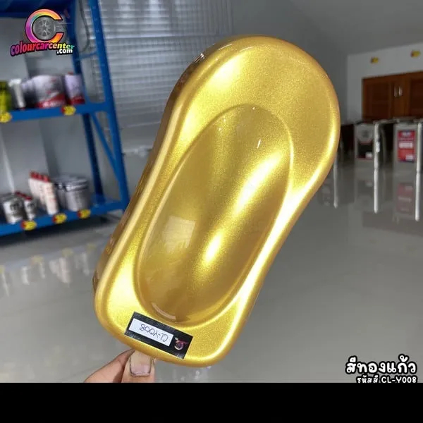 สี2k พ่นรถยนต์ สีทองแก้ว CL-Y008