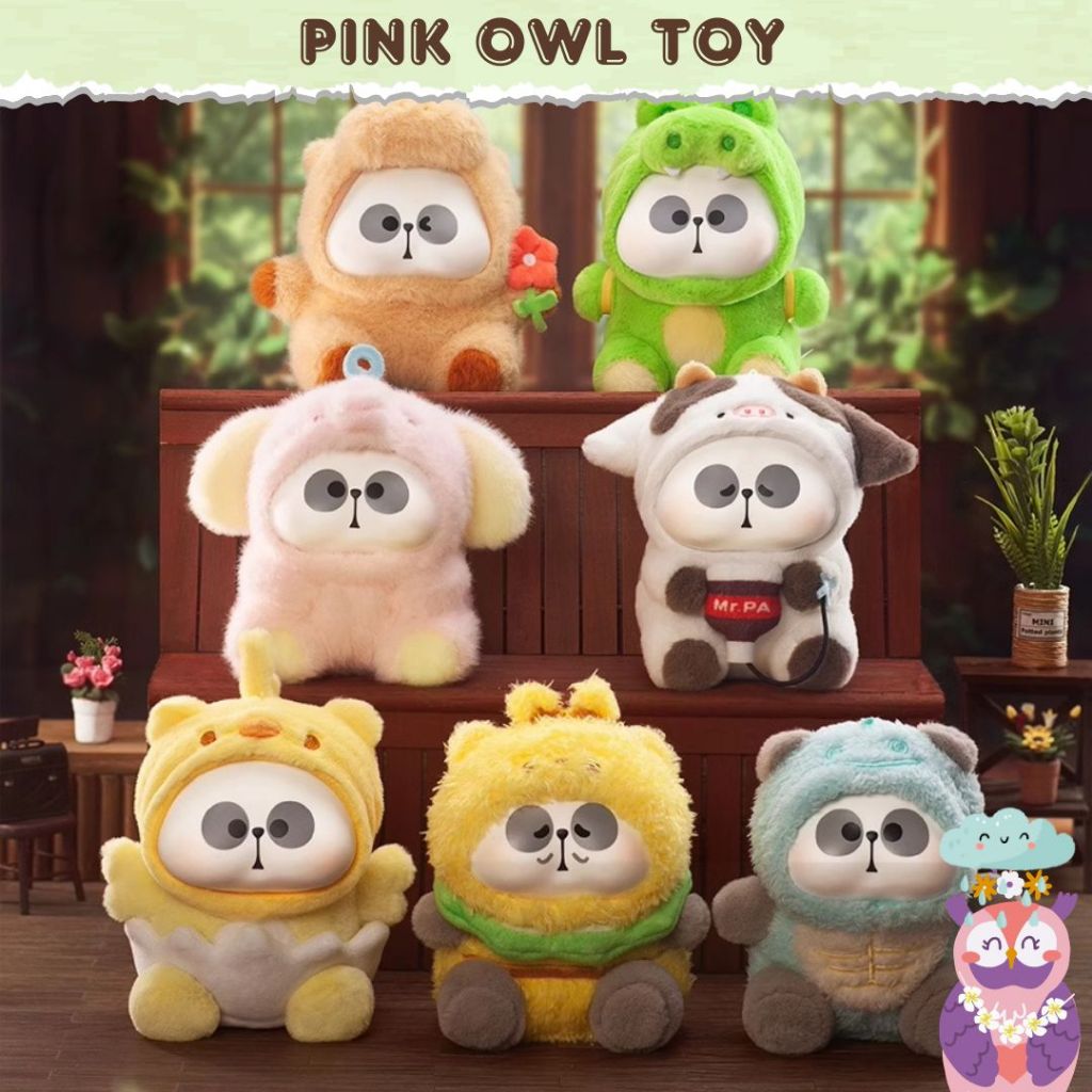 พร้อมส่งจากไทย🐼 กล่องสุ่ม พวงกุญแจตุ๊กตา Mr.Pa Animal Limited Company บริษัทแพนด้าน่ารัก🌠ลุ้นซีเครท