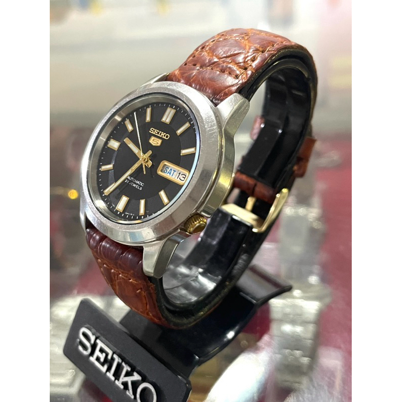 Seiko 5 Automatic cal. 7S26 with black gold dial