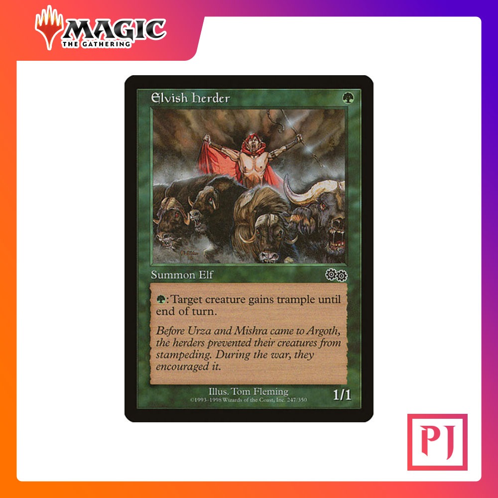 [MTG] Elvish Herder [UZS] [GREEN] [COMMON] [NORMAL] [ENG] (การ์ดเมจิค / Magic the Gathering)