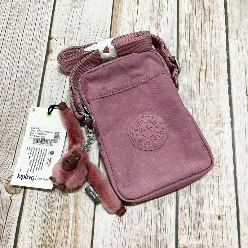 Kipling Tally กระเป๋าสะพายข้าง ทรงยาว ใส่โทรศัพท์ ของแท้ พร้อมส่ง