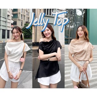 Jelly Top เสื้อปาดไหล่ มี 3แบบ อ่านรายละเอียดก่อนนะคะ ซาติน …