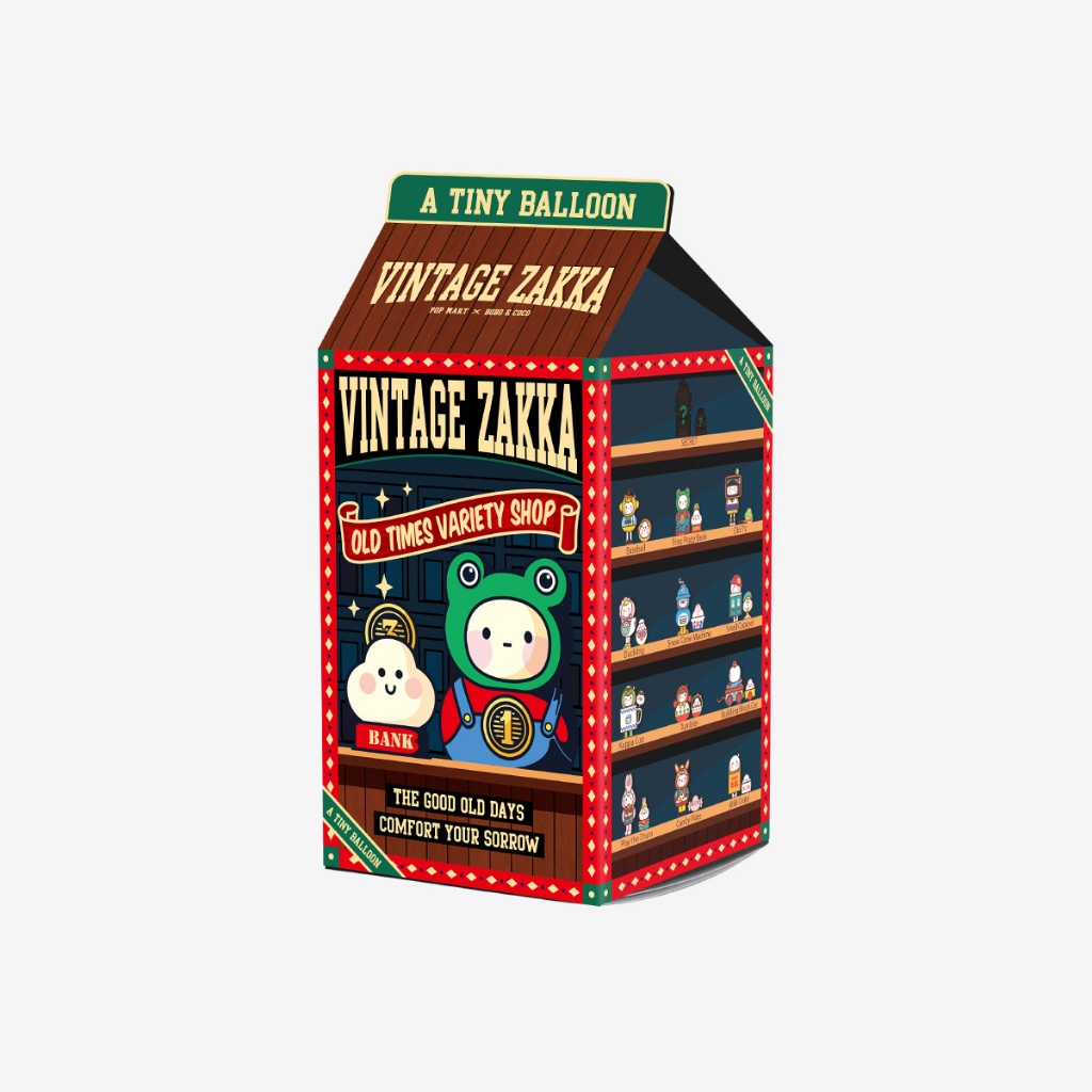[สุ่ม] กล่องสุ่ม POP MART BOBO & COCO Vintage Zakka Series blind box ไม่แกะกล่อง ของแท้