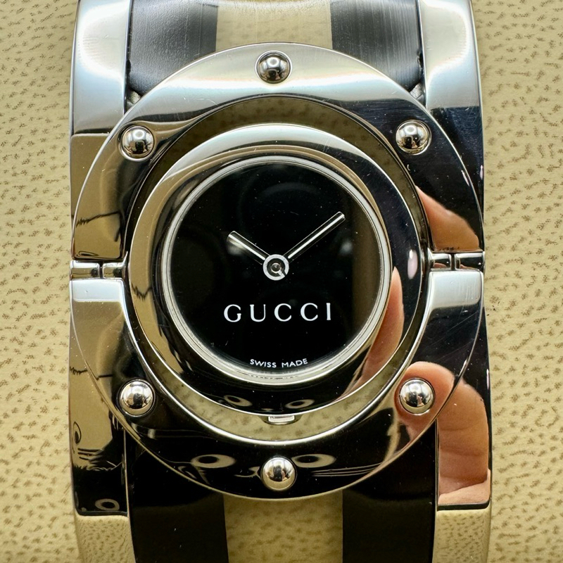 Gucci Twirl Large Web Acetate Womens Watch YA112414