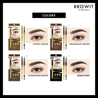 BROWIT-Pro makeup eyebrow pencil โปรเมคอัพแฟลตอายบราวเพนซิล