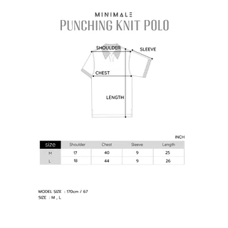 PUNCHING KNIT POLO - เสื้อโปโลผ้าไหมพรมทอลายฉลุ