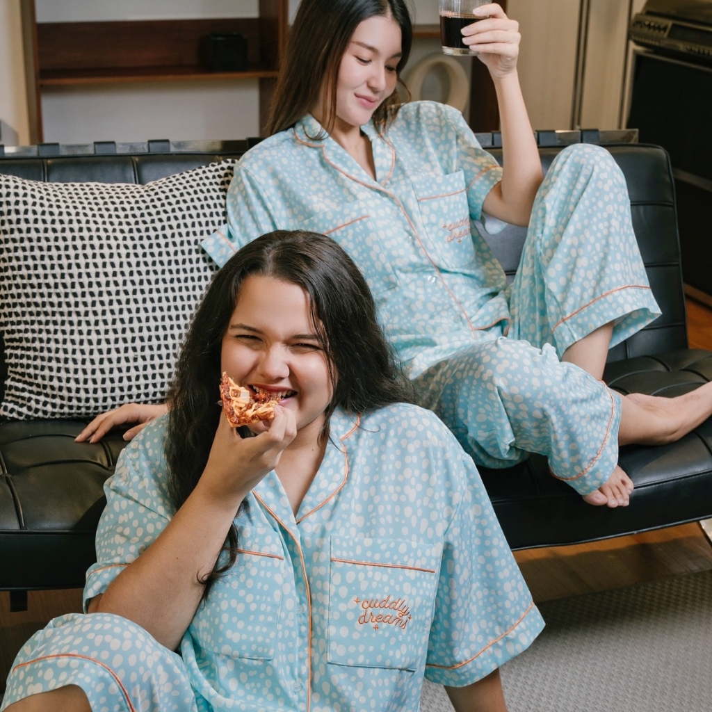 ชุดนอน Cuddly Dreams - Baby Blue Panther กางเกงขายาว - รูปที่ 2