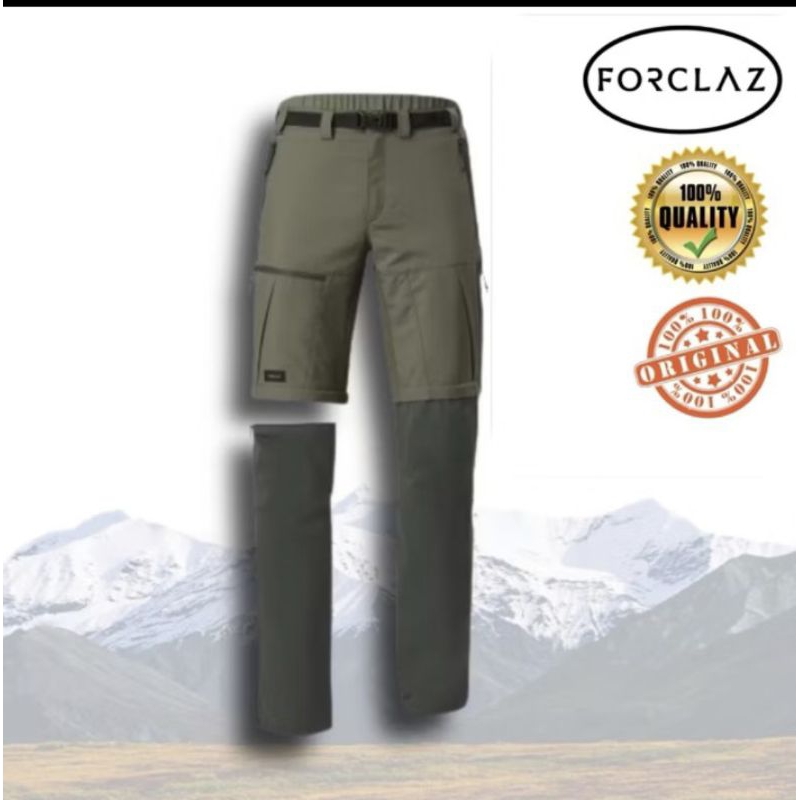 FORCLAZ กางเกงผู้ชายสำหรับการเดินป่า เทรคกิ้ง ถอดขาได้ รุ่น MT 500 🇫🇷แท้💯%