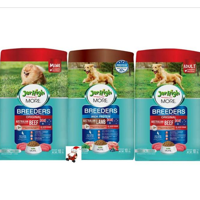 JerHigh More Breeder เจอร์ไฮ มอร์ บลีดเดอร์ สำหรับสุนัขโตและพันธุ์เล็ก ขนาด 10 kg.
