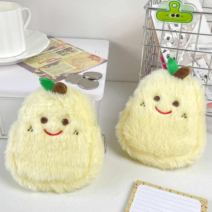 กระเป๋าสตางค์ ขนาดเล็ก 13cm ลูกแพร์น่ารัก สำหรับใส่เหรียญ กระเป๋าใส่เหรียญ กุญแจ